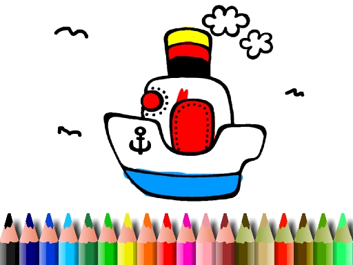 BTS Boat Coloring game cover