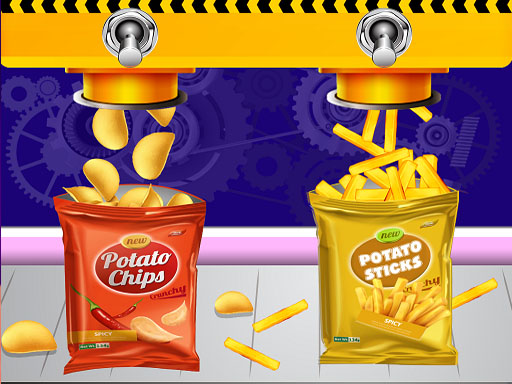 Potato Chips Factory Games For Kids game cover
